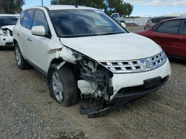 JN8AZ08W75W412198 - 2005 NISSAN MURANO SL WHITE photo 1