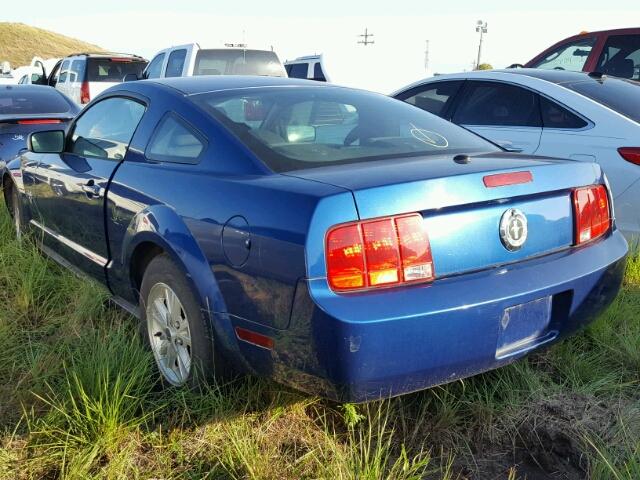 1ZVHT80N595103593 - 2009 FORD MUSTANG BLUE photo 3