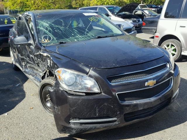 1G1ZC5E0XCF112822 - 2012 CHEVROLET MALIBU 1LT BLACK photo 1