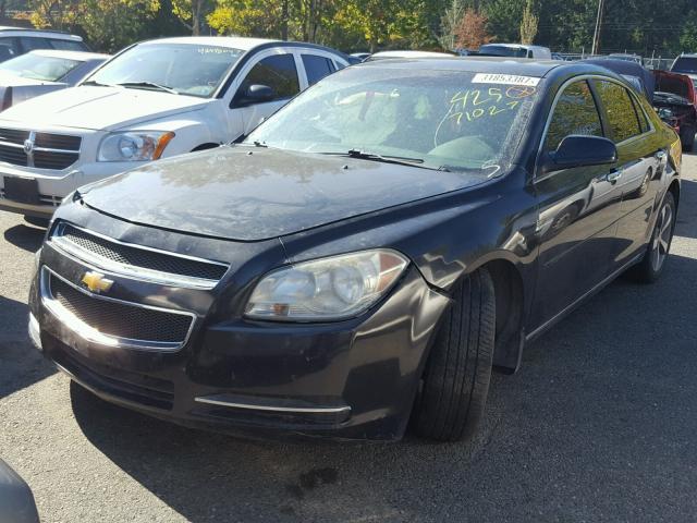 1G1ZC5E0XCF112822 - 2012 CHEVROLET MALIBU 1LT BLACK photo 2