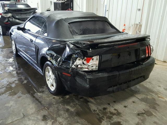 1FAFP44694F213369 - 2004 FORD MUSTANG BLACK photo 3