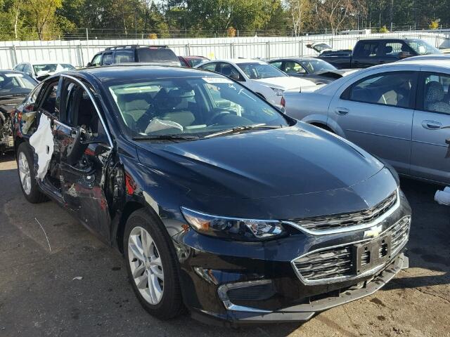 1G1ZE5ST1HF173394 - 2017 CHEVROLET MALIBU LT BLACK photo 1