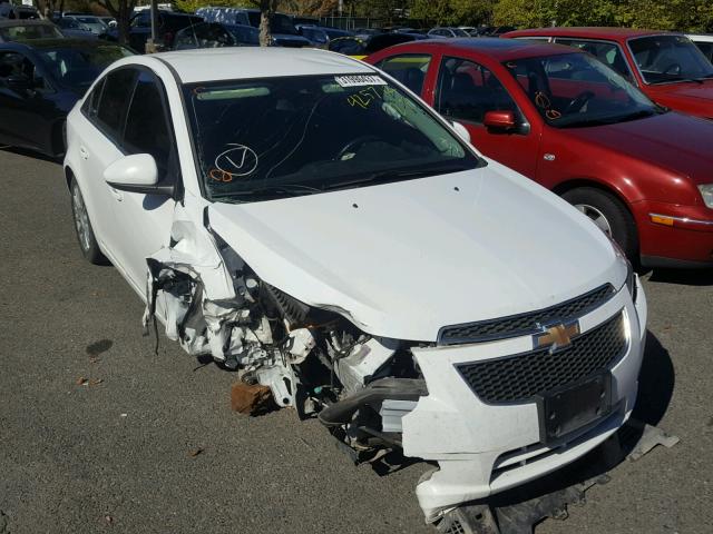 1G1PJ5SB0D7105053 - 2013 CHEVROLET CRUZE ECO WHITE photo 1