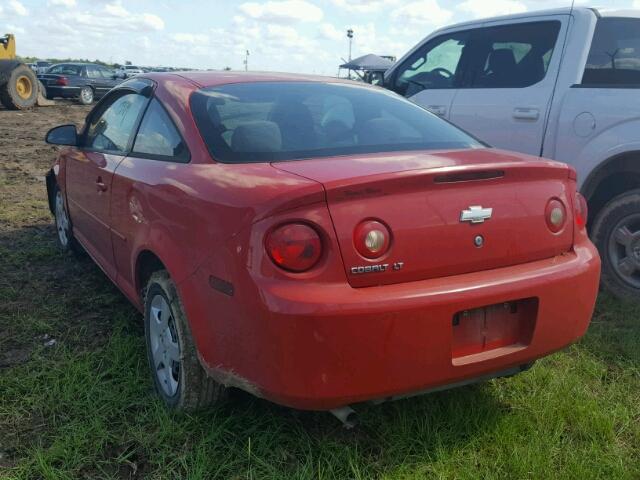 1G1AL15F077162591 - 2007 CHEVROLET COBALT LT RED photo 3