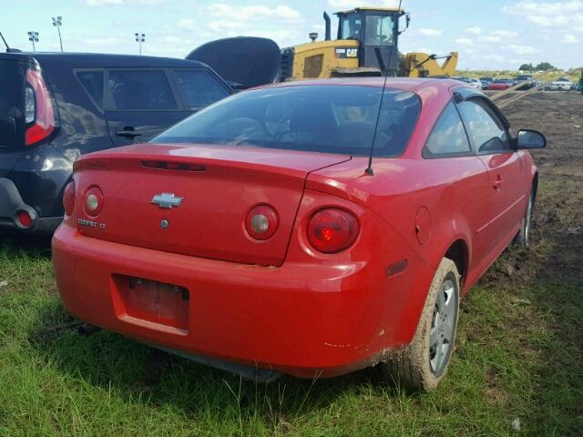 1G1AL15F077162591 - 2007 CHEVROLET COBALT LT RED photo 4