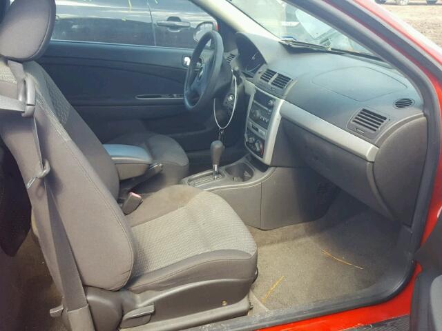 1G1AL15F077162591 - 2007 CHEVROLET COBALT LT RED photo 5