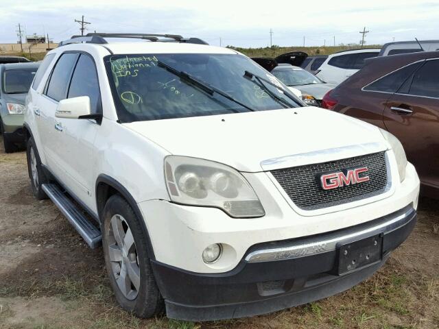 1GKLRMED6AJ166562 - 2010 GMC ACADIA SLT WHITE photo 1