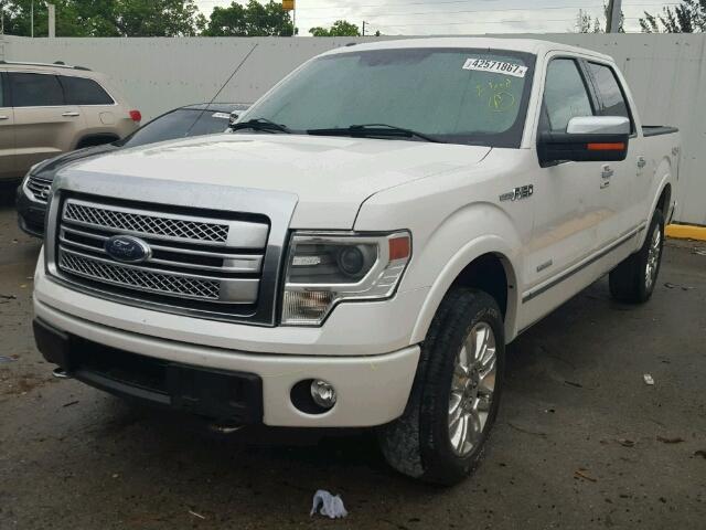 1FTFW1ET8EFA74983 - 2014 FORD F150 WHITE photo 2