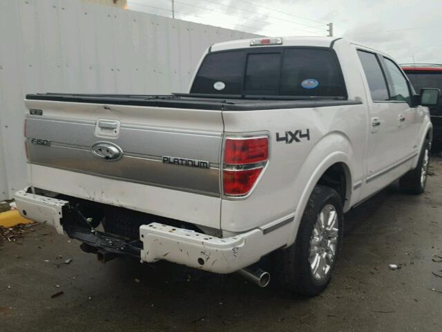 1FTFW1ET8EFA74983 - 2014 FORD F150 WHITE photo 4