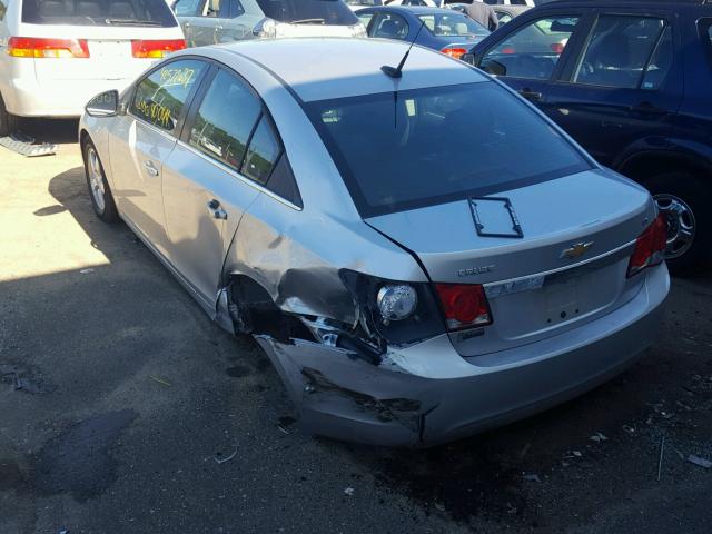 1G1PC5SB9E7250233 - 2014 CHEVROLET CRUZE SILVER photo 3