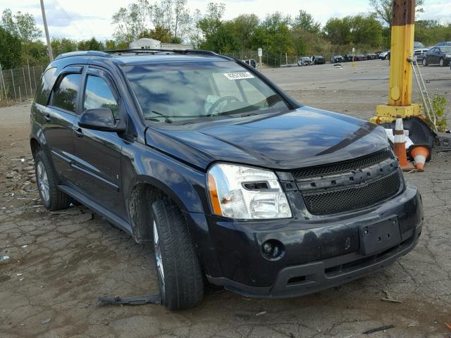 2CNDL43F286023522 - 2008 CHEVROLET EQUINOX LT BLACK photo 1