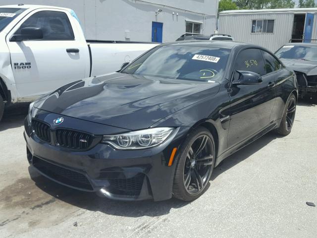 WBS3R9C58FK335477 - 2015 BMW M4 BLACK photo 2