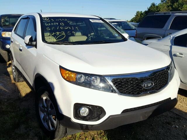 5XYKT3A16DG418359 - 2013 KIA SORENTO WHITE photo 1