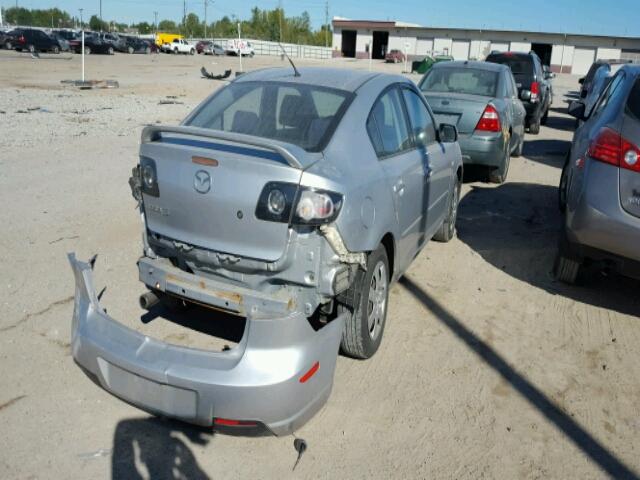 JM1BK12F681871467 - 2008 MAZDA 3 SILVER photo 4