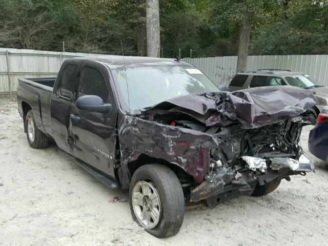 1GCEK19J08E105296 - 2008 CHEVROLET SILVERADO MAROON photo 1