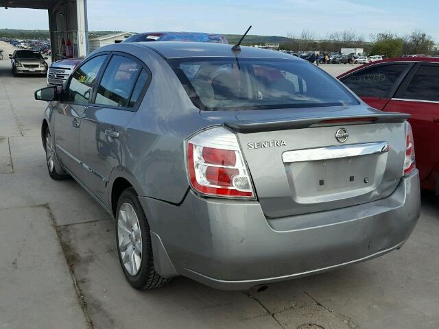 3N1AB6AP4BL691720 - 2011 NISSAN SENTRA 2.0 GRAY photo 3