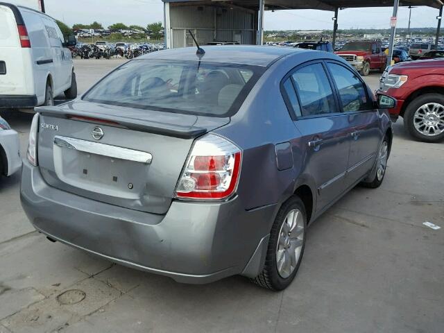 3N1AB6AP4BL691720 - 2011 NISSAN SENTRA 2.0 GRAY photo 4