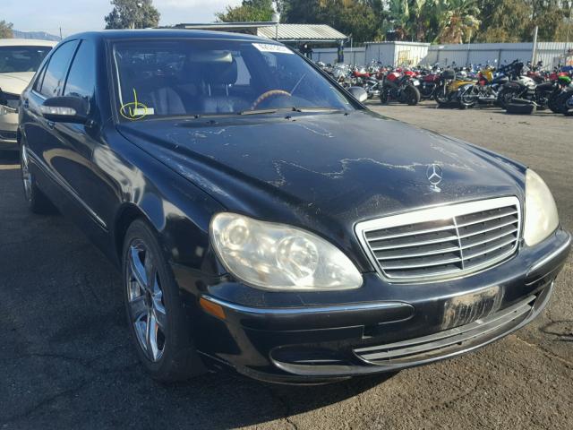 WDBNG83J13A377048 - 2003 MERCEDES-BENZ S BLACK photo 1