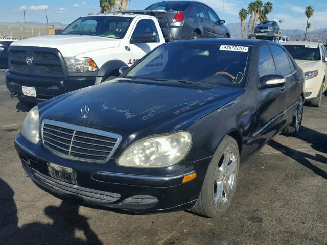 WDBNG83J13A377048 - 2003 MERCEDES-BENZ S BLACK photo 2