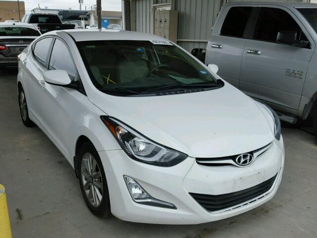 5NPDH4AEXEH525847 - 2014 HYUNDAI ELANTRA SE WHITE photo 1