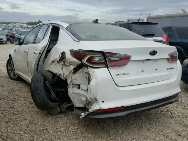 KNAGN4AD5F5085001 - 2015 KIA OPTIMA WHITE photo 3