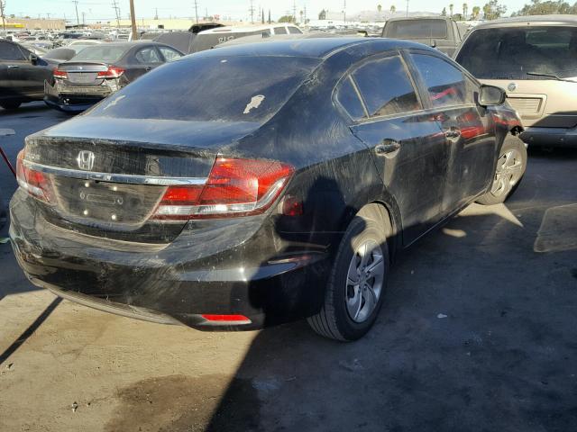 19XFB2F59EE235000 - 2014 HONDA CIVIC LX BLACK photo 4