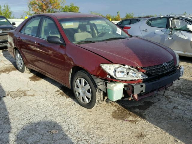 4T1BE32K13U191236 - 2003 TOYOTA CAMRY LE მუქწითელი ფოტო 1