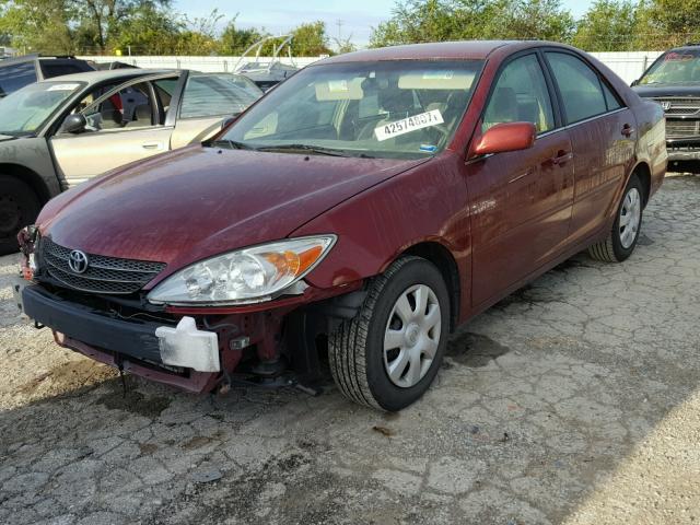 4T1BE32K13U191236 - 2003 TOYOTA CAMRY LE მუქწითელი ფოტო 2