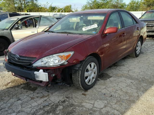 4T1BE32K13U191236 - 2003 TOYOTA CAMRY LE MAROON photo 2