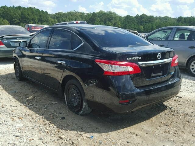 3N1AB7AP8EY228444 - 2014 NISSAN SENTRA S BLACK photo 3