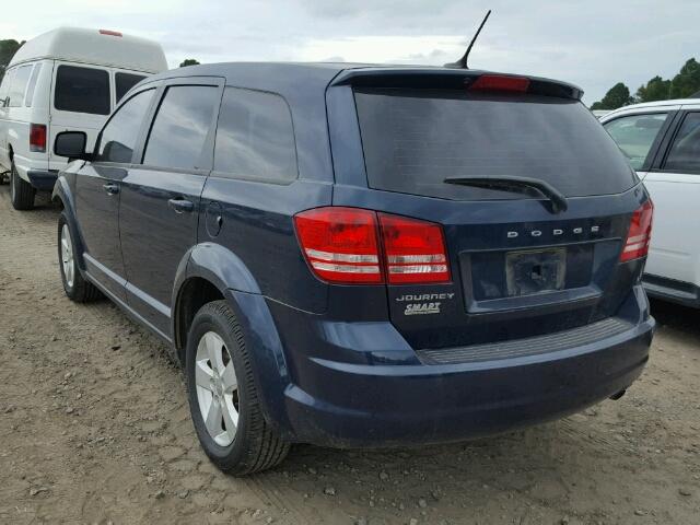 3C4PDCAB3DT630950 - 2013 DODGE JOURNEY SE BLUE photo 3