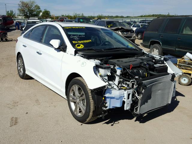 5NPE34AF3JH603827 - 2018 HYUNDAI SONATA SPO WHITE photo 1