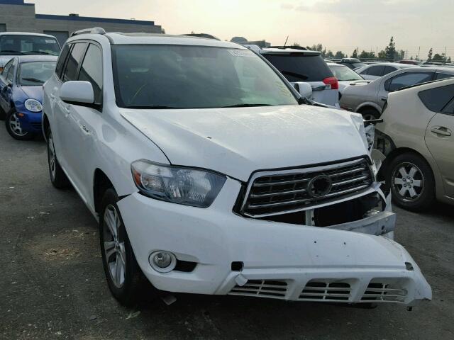 JTEDS43A682026766 - 2008 TOYOTA HIGHLANDER WHITE photo 1