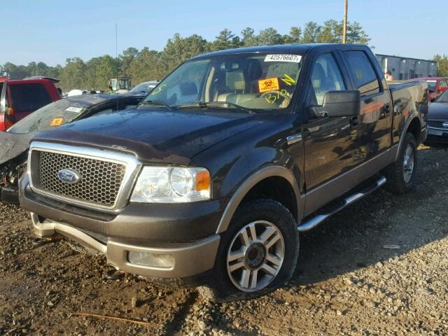 1FTPW14505KC17911 - 2005 FORD F150 GRAY photo 2