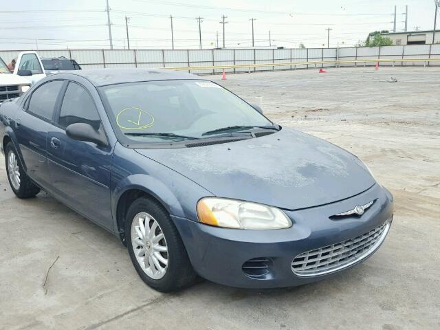 1C3EL46T43N512636 - 2003 CHRYSLER SEBRING LX BLUE photo 1