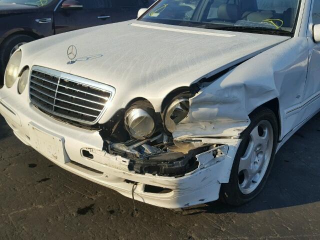 WDBJF70J31B294096 - 2001 MERCEDES-BENZ E 430 WHITE photo 9