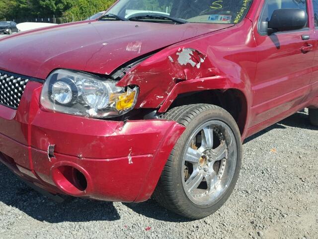 1FMCU94136KA46715 - 2006 FORD ESCAPE RED photo 9