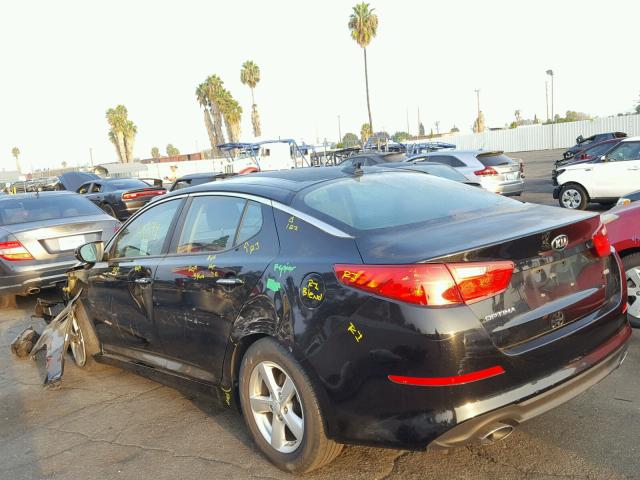 KNAGM4A72F5664718 - 2015 KIA OPTIMA LX BLACK photo 3