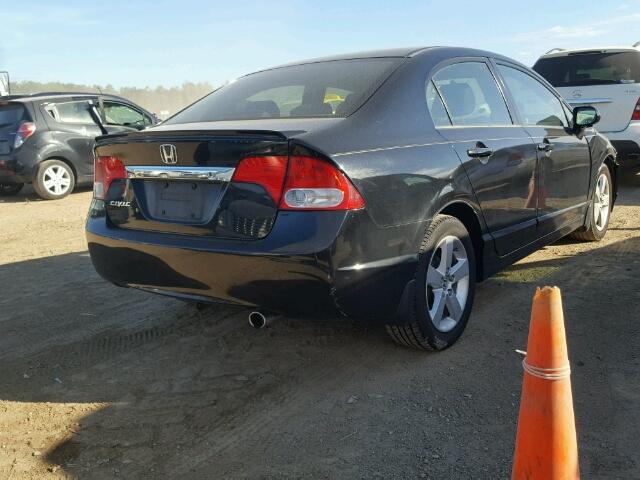 2HGFA16609H343118 - 2009 HONDA CIVIC BLACK photo 4