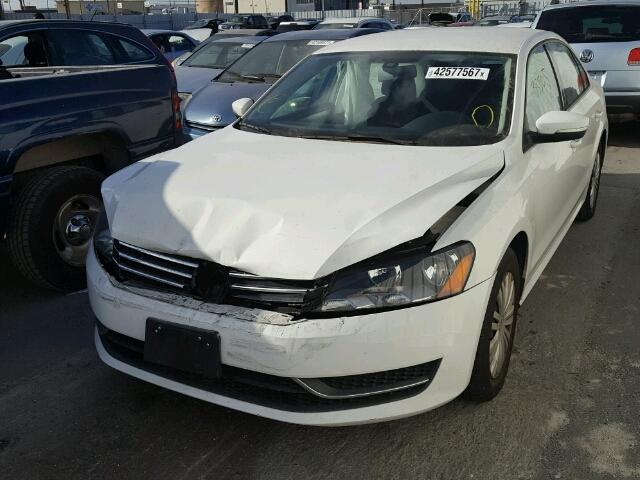 1VWAT7A38FC037590 - 2015 VOLKSWAGEN PASSAT S თეთრი ფოტო 2