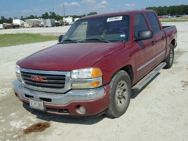 2GTEC13V371117645 - 2007 GMC NEW SIERRA RED photo 2