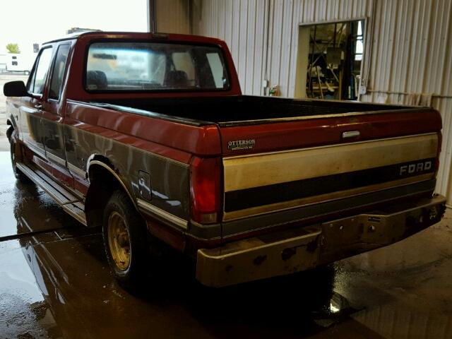 1FTEX14H6NKA37461 - 1992 FORD F150 TWO TONE photo 3