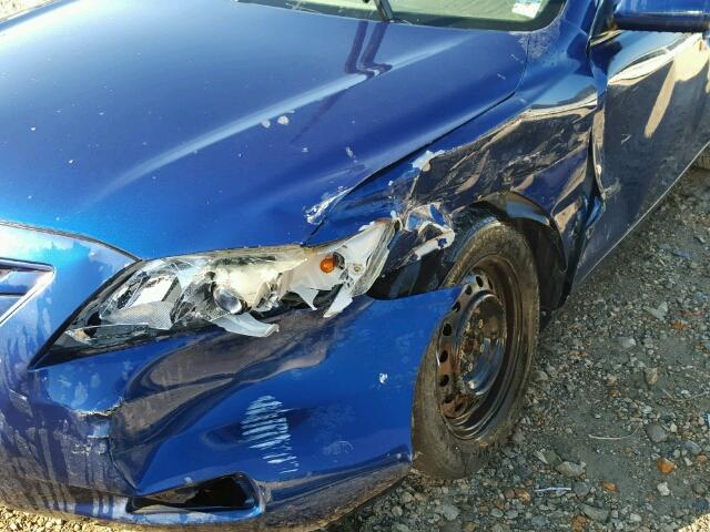 4T1BE46K79U284755 - 2009 TOYOTA CAMRY BLUE photo 9