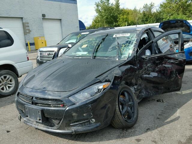 1C3CDFBA2DD288746 - 2013 DODGE DART BLACK photo 2