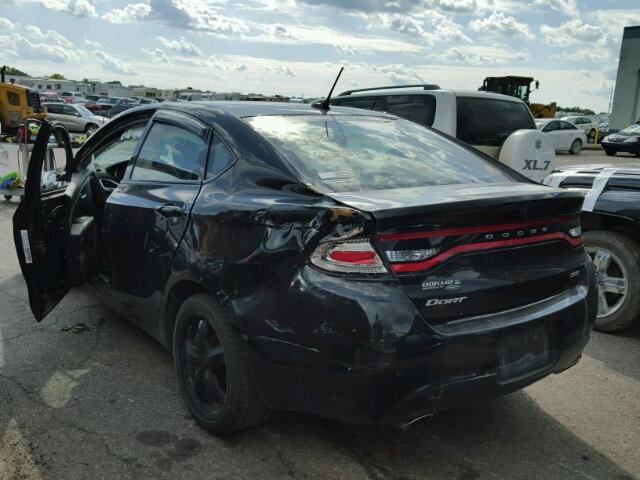 1C3CDFBA2DD288746 - 2013 DODGE DART BLACK photo 3