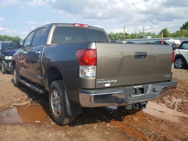 5TFDY5F12DX303950 - 2013 TOYOTA TUNDRA CRE BROWN photo 3