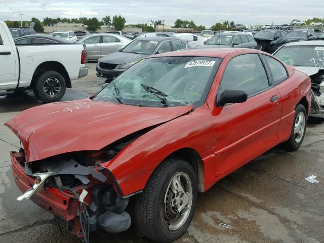 3G2JB12F95S184655 - 2005 PONTIAC SUNFIRE RED photo 2