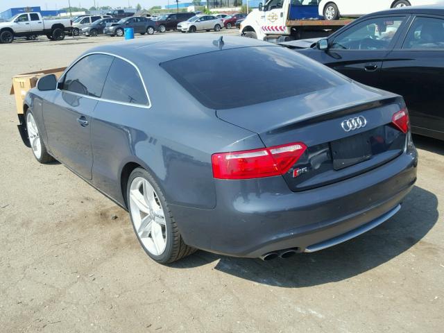 WAURV78T19A009861 - 2009 AUDI S5 QUATTRO GRAY photo 3