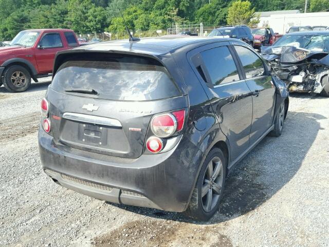 1G1JG6SB2E4153327 - 2014 CHEVROLET SONIC RS BLACK photo 4