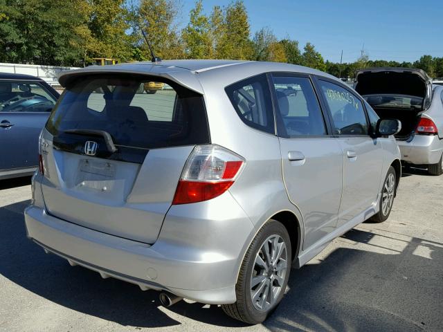 JHMGE8H5XCC020532 - 2012 HONDA FIT SPORT SILVER photo 4